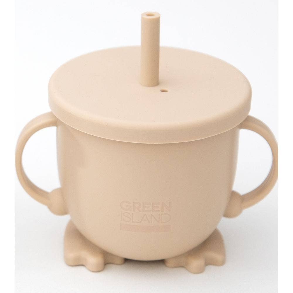 Silicone Baby Sippy Cup: Green