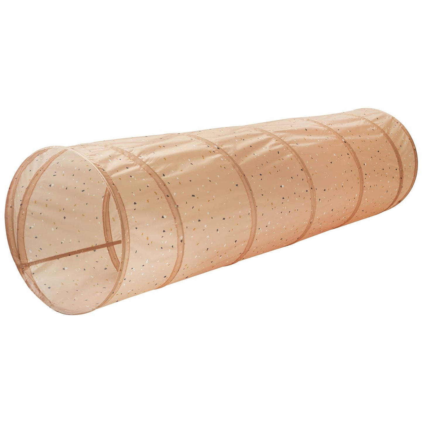 3 Sprouts Kids Play Tunnel with Eco-Friendly Recycled Fabric: Blueberry Ivory