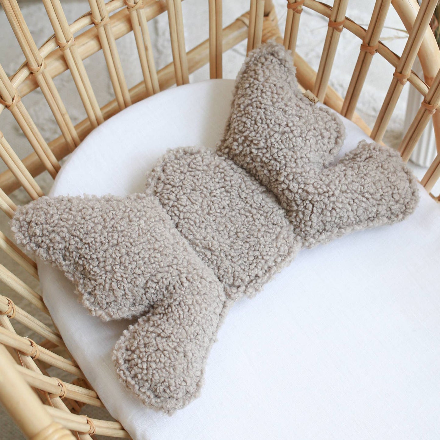 Baby head support pillow - Teddy - 2 colors: Cream