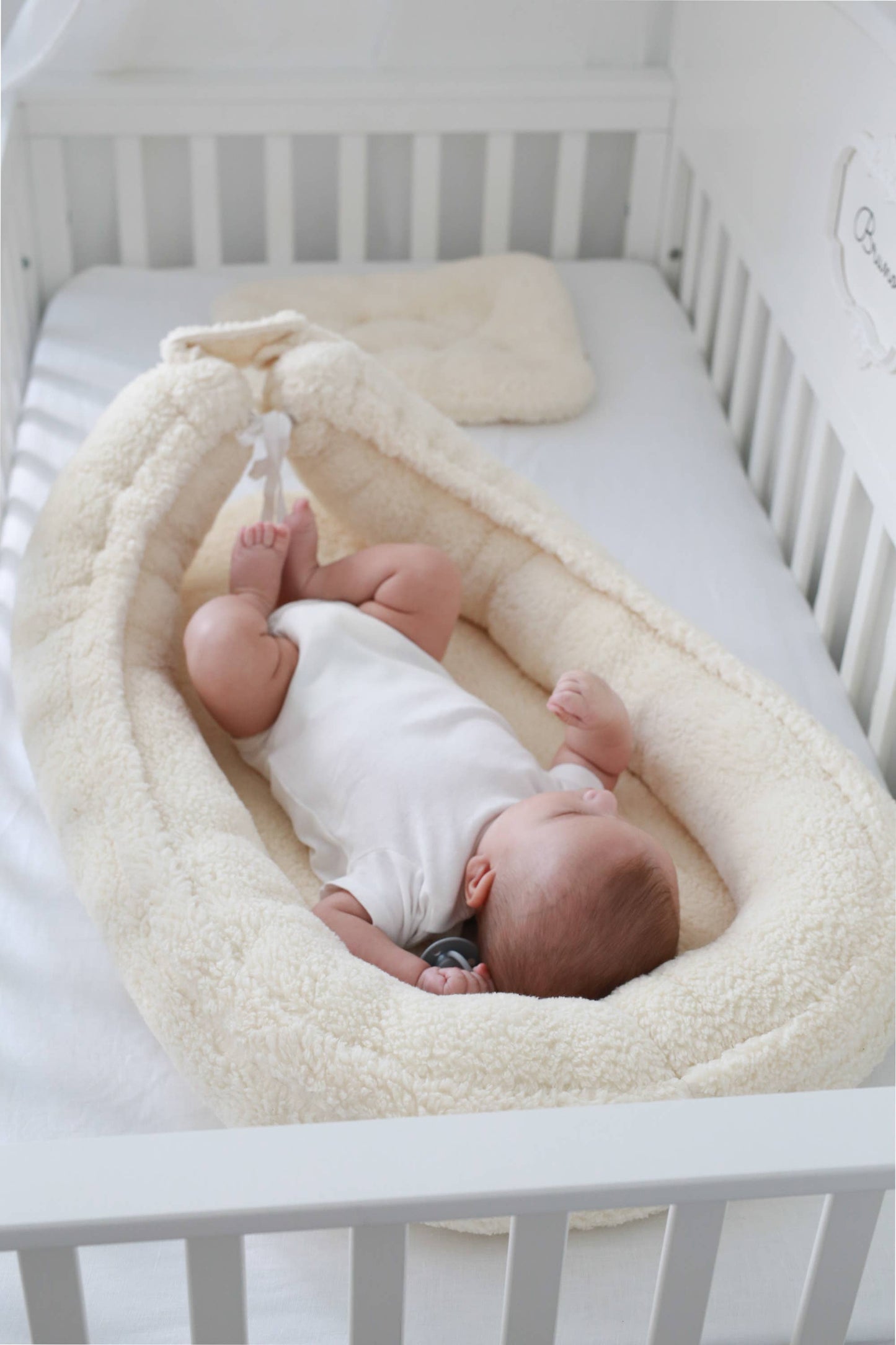All Teddy babynest - 2 colors babyly: All teddy cream