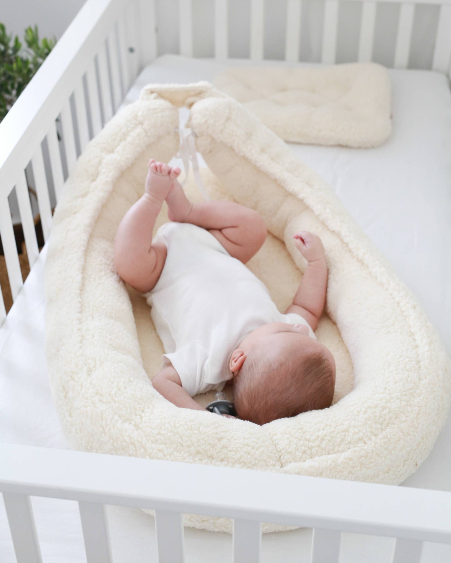All Teddy babynest - 2 colors babyly: All teddy cream