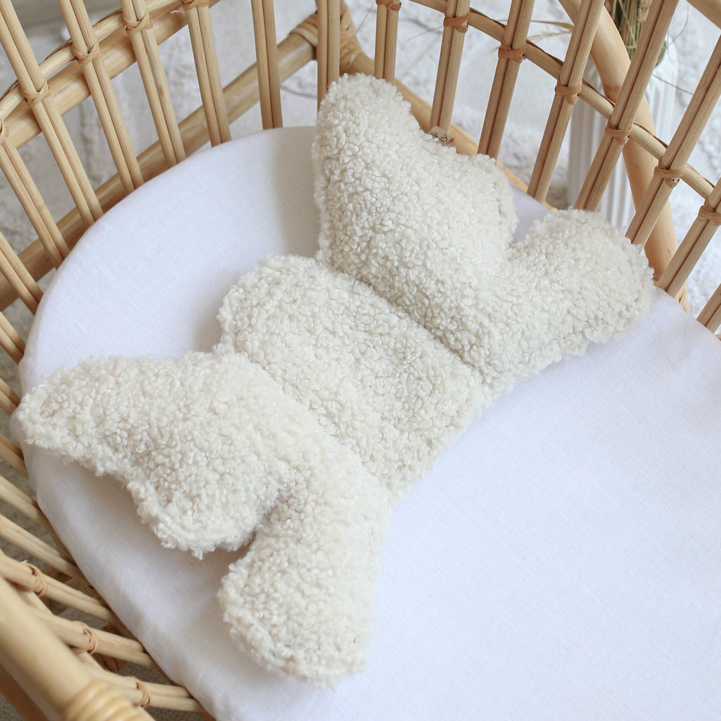 Baby head support pillow - Teddy - 2 colors: Cream