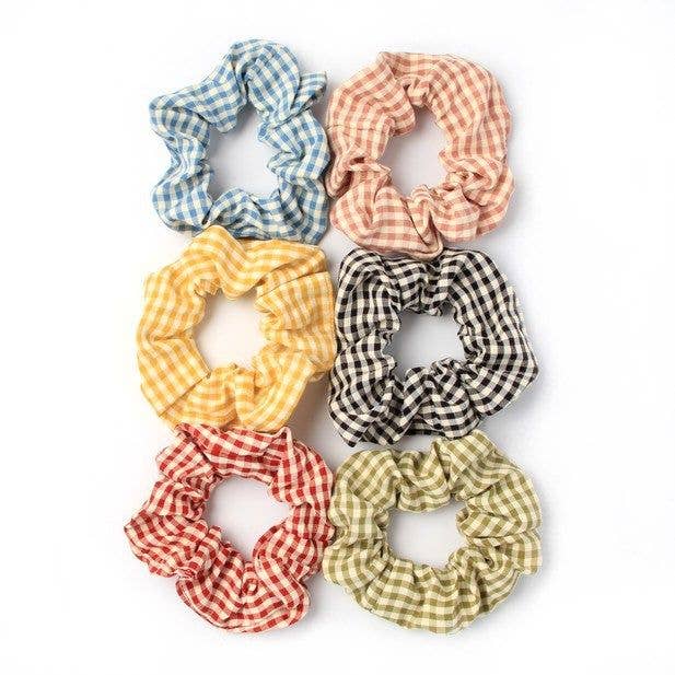 Regular - Gingham Scrunchie. Dia.10cm
