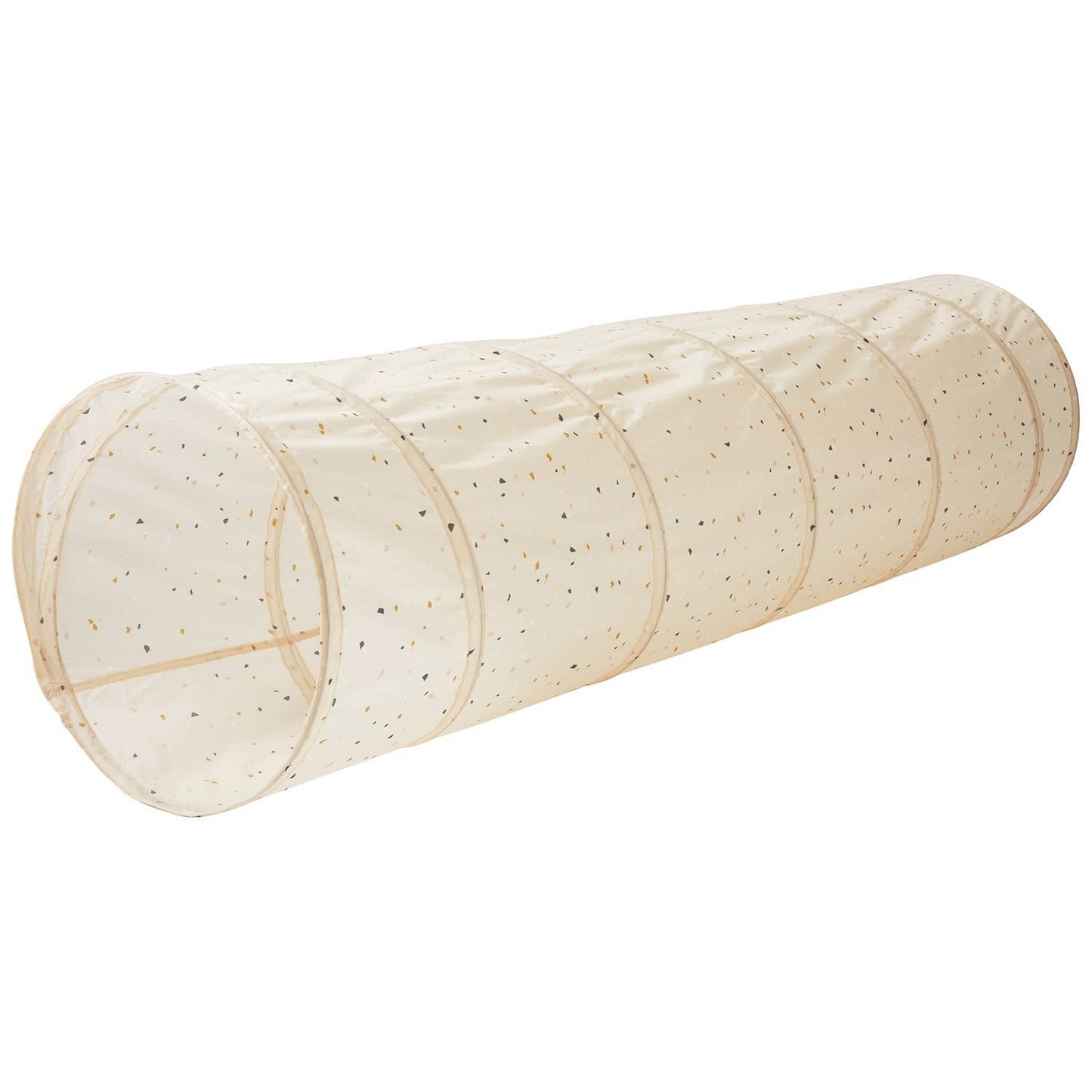 3 Sprouts Kids Play Tunnel with Eco-Friendly Recycled Fabric: Blueberry Ivory