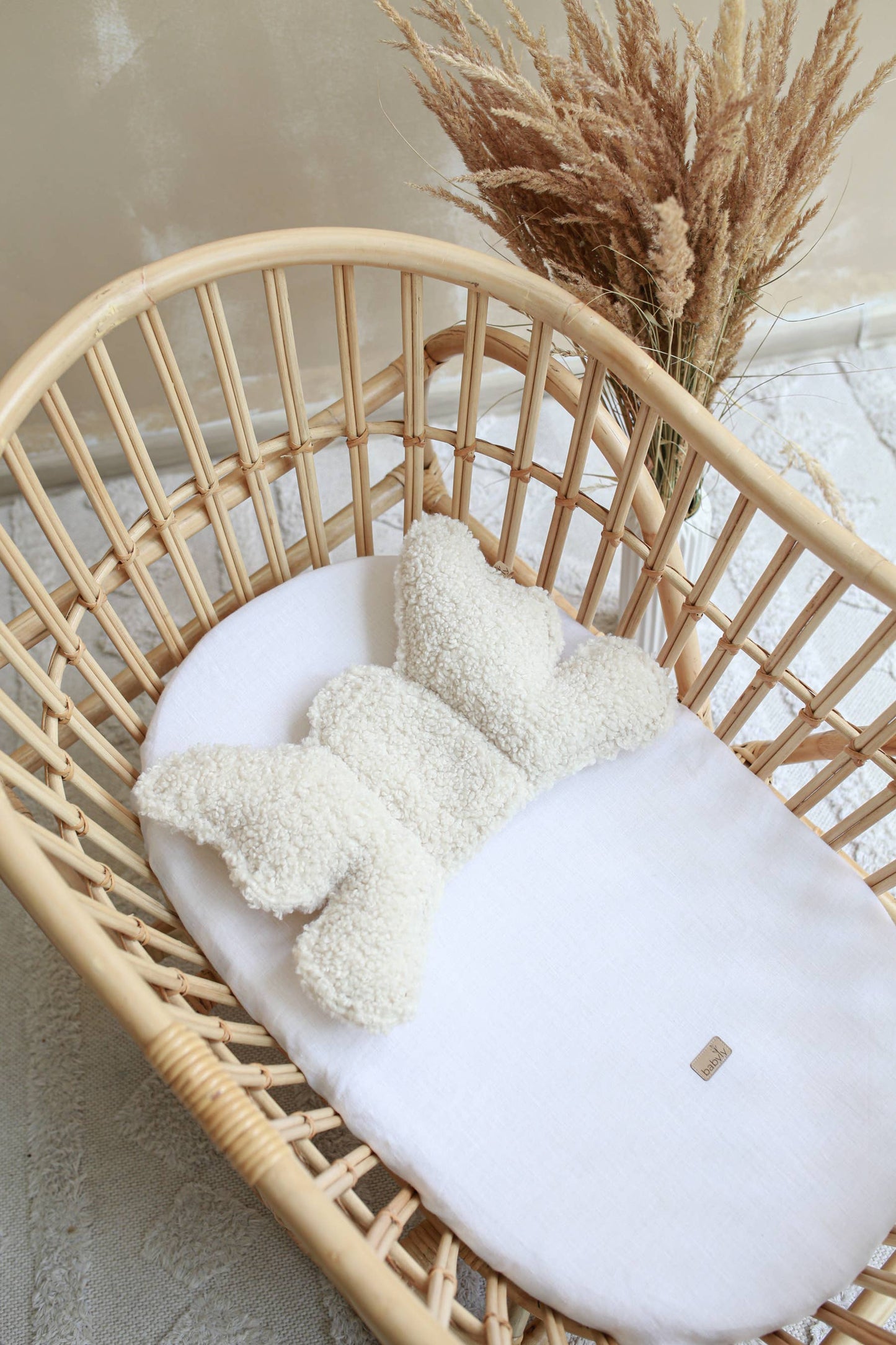 Baby head support pillow - Teddy - 2 colors: Cream