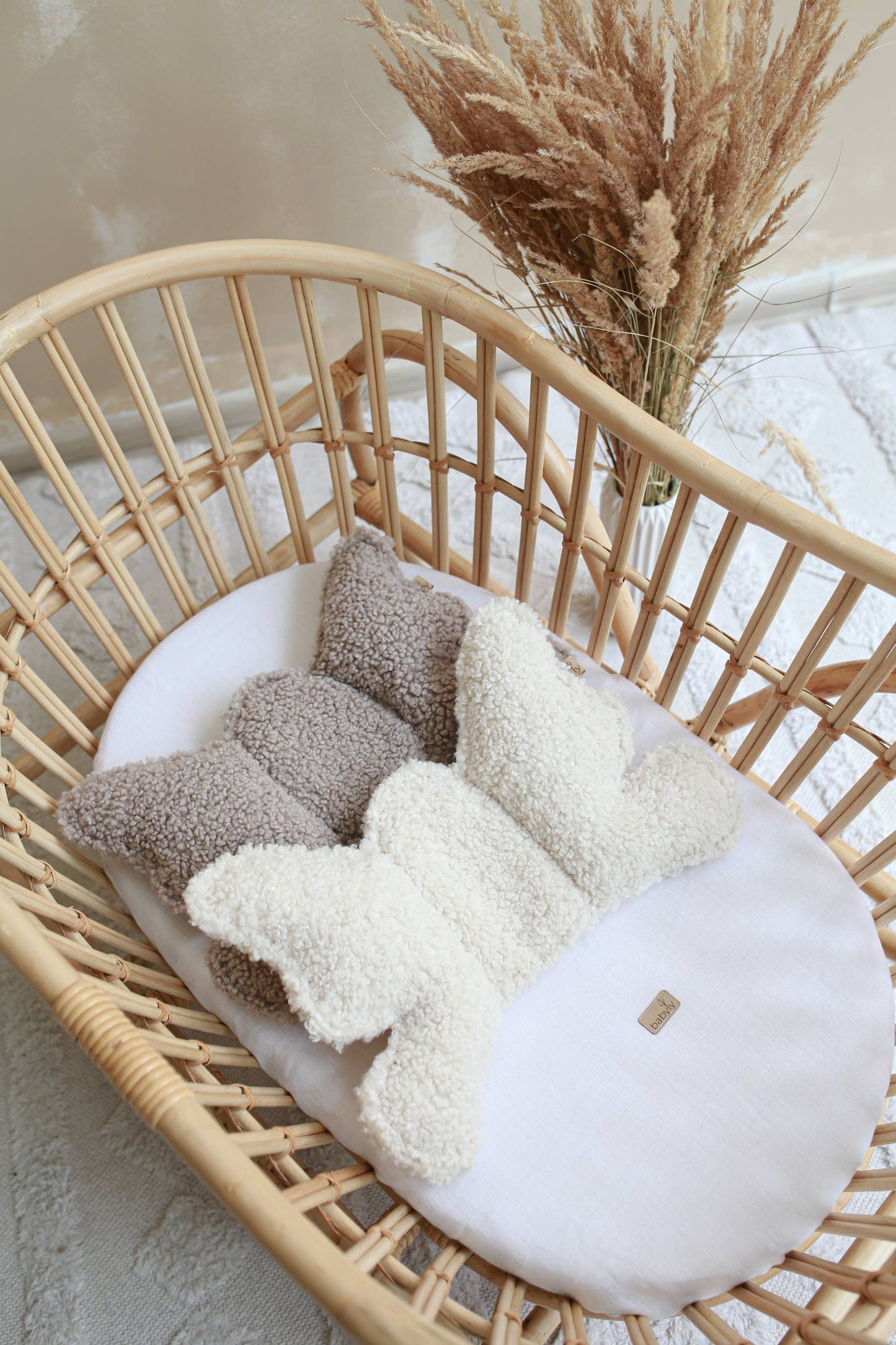 Baby head support pillow - Teddy - 2 colors: Cream