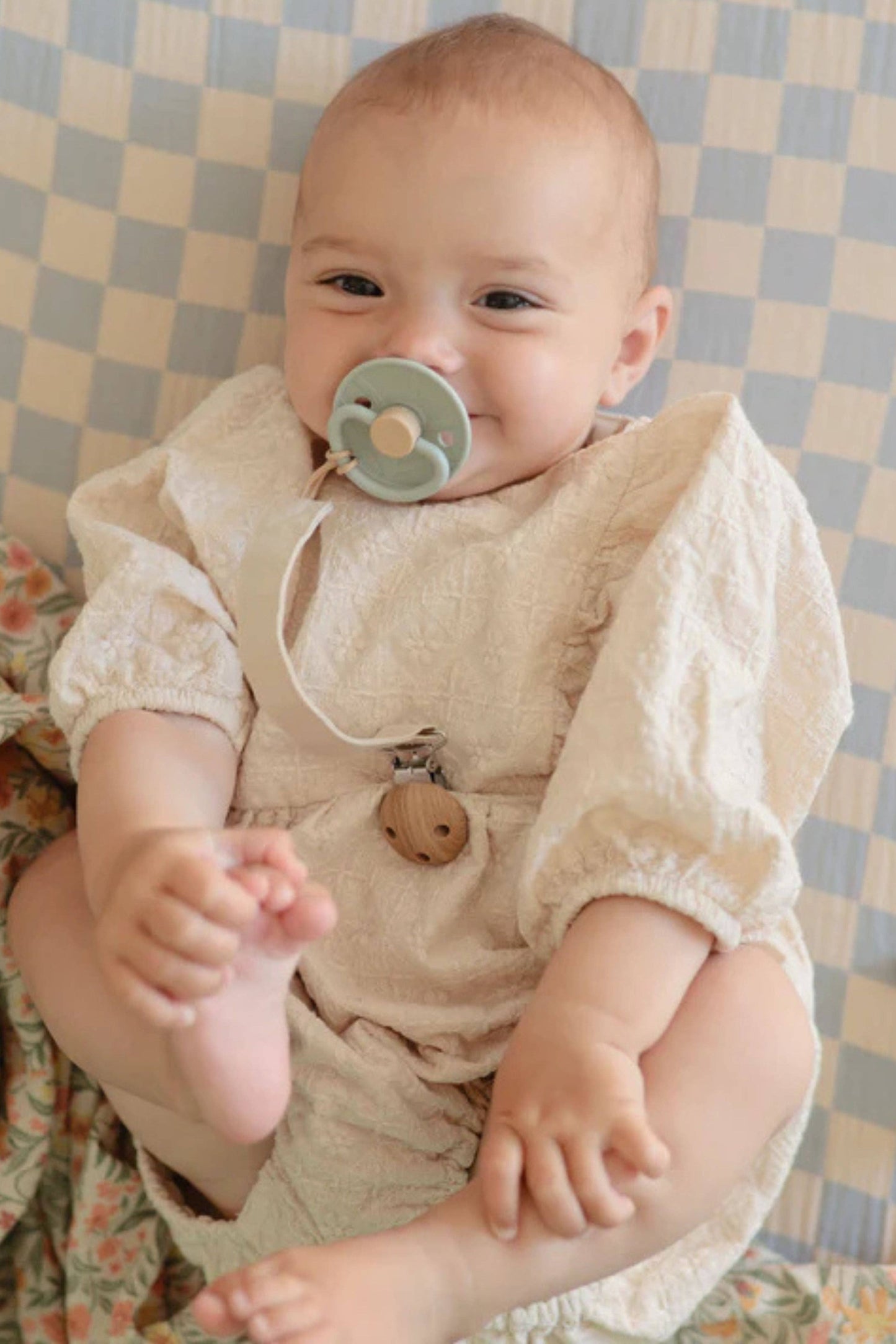 FRIGG Little Viking pacifier, Sage: 0-6 months