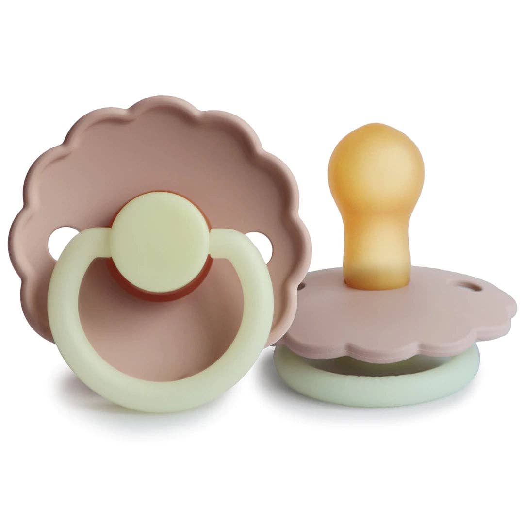 FRIGG Night pacifier, Blush: 0-6 months