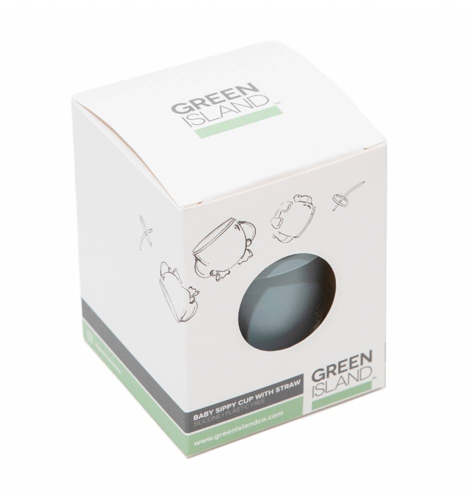 Silicone Baby Sippy Cup: Green