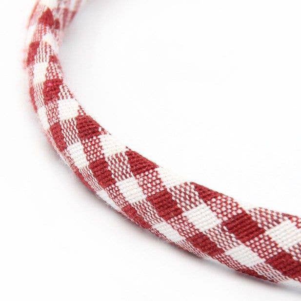 1cm Wide Gingham Aliceband