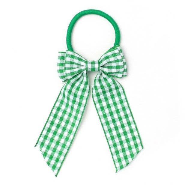 Bow Elastic - Gingham Mix - Card of 1 - 4mm Thick