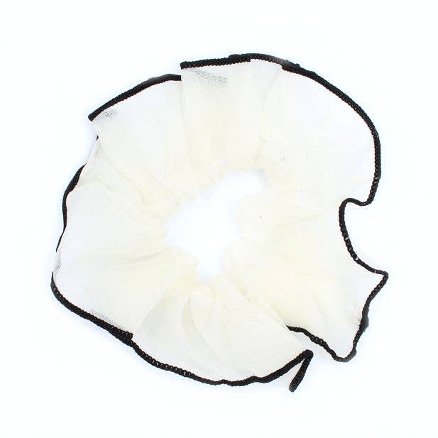 Large - Contrast Edge Scrunchie. Dia.13cm