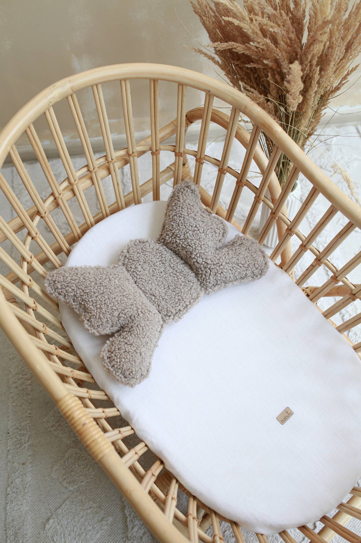 Baby head support pillow - Teddy - 2 colors: Cream