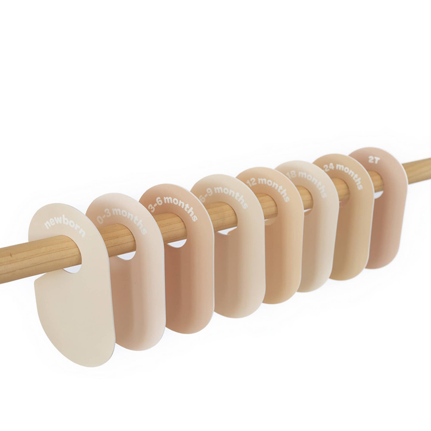 Baby Closet Dividers (Newborn to 24 Months): Beige & Gray