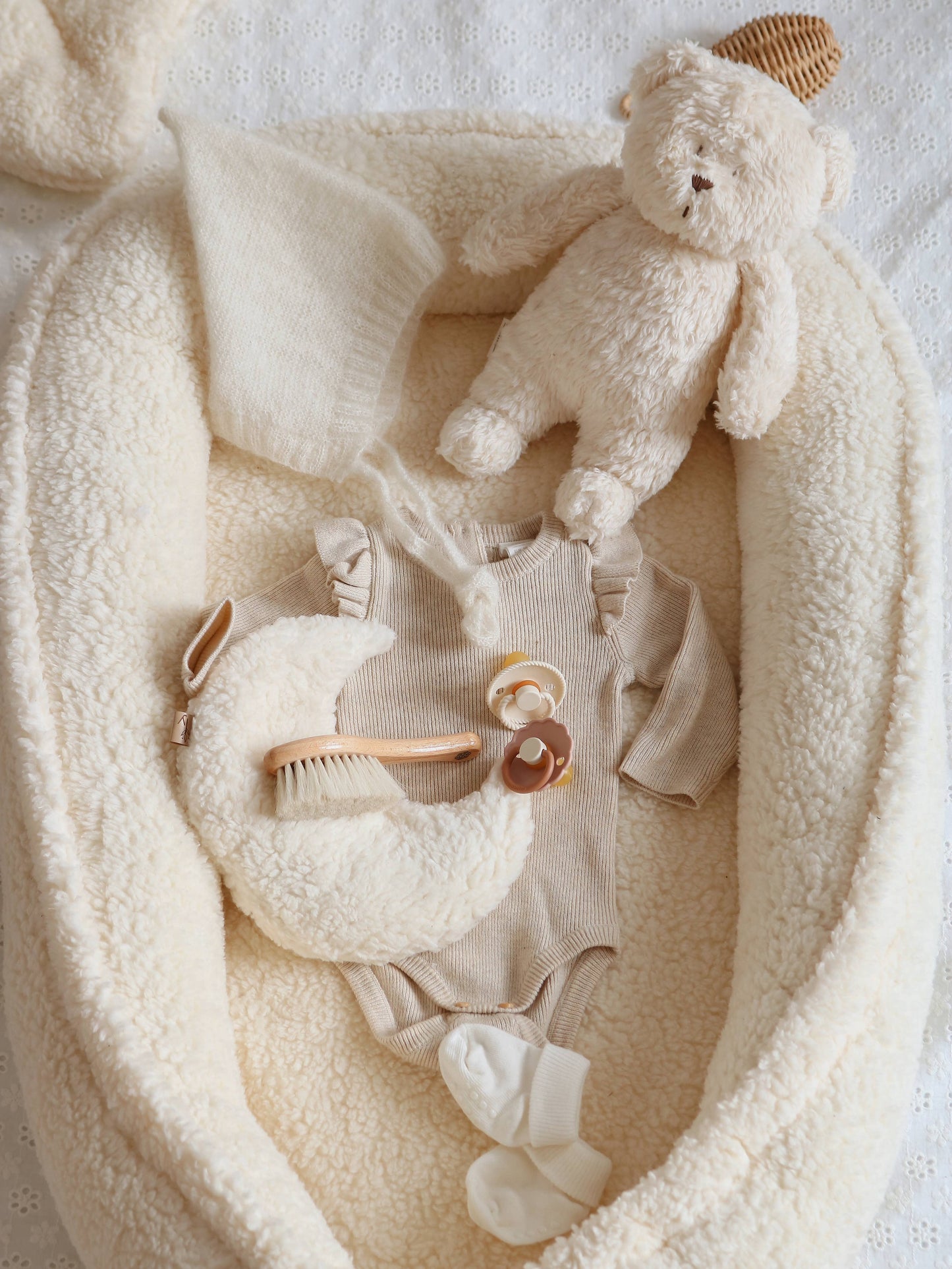 All Teddy babynest - 2 colors babyly: All teddy taupe