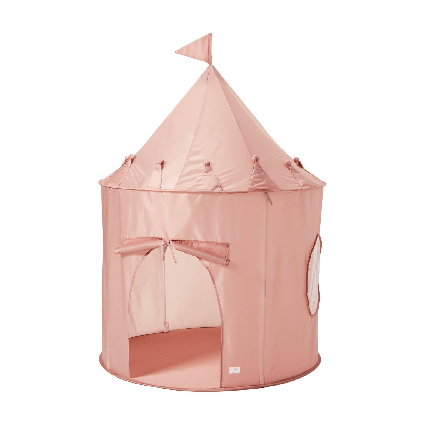 Recycled Fabric Play Tent Castle - Solid Colors: Beige