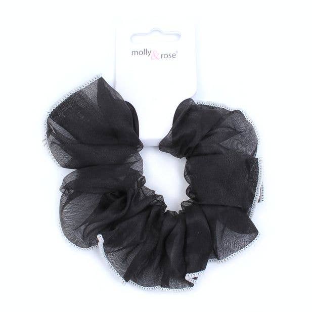 Large - Contrast Edge Scrunchie. Dia.13cm