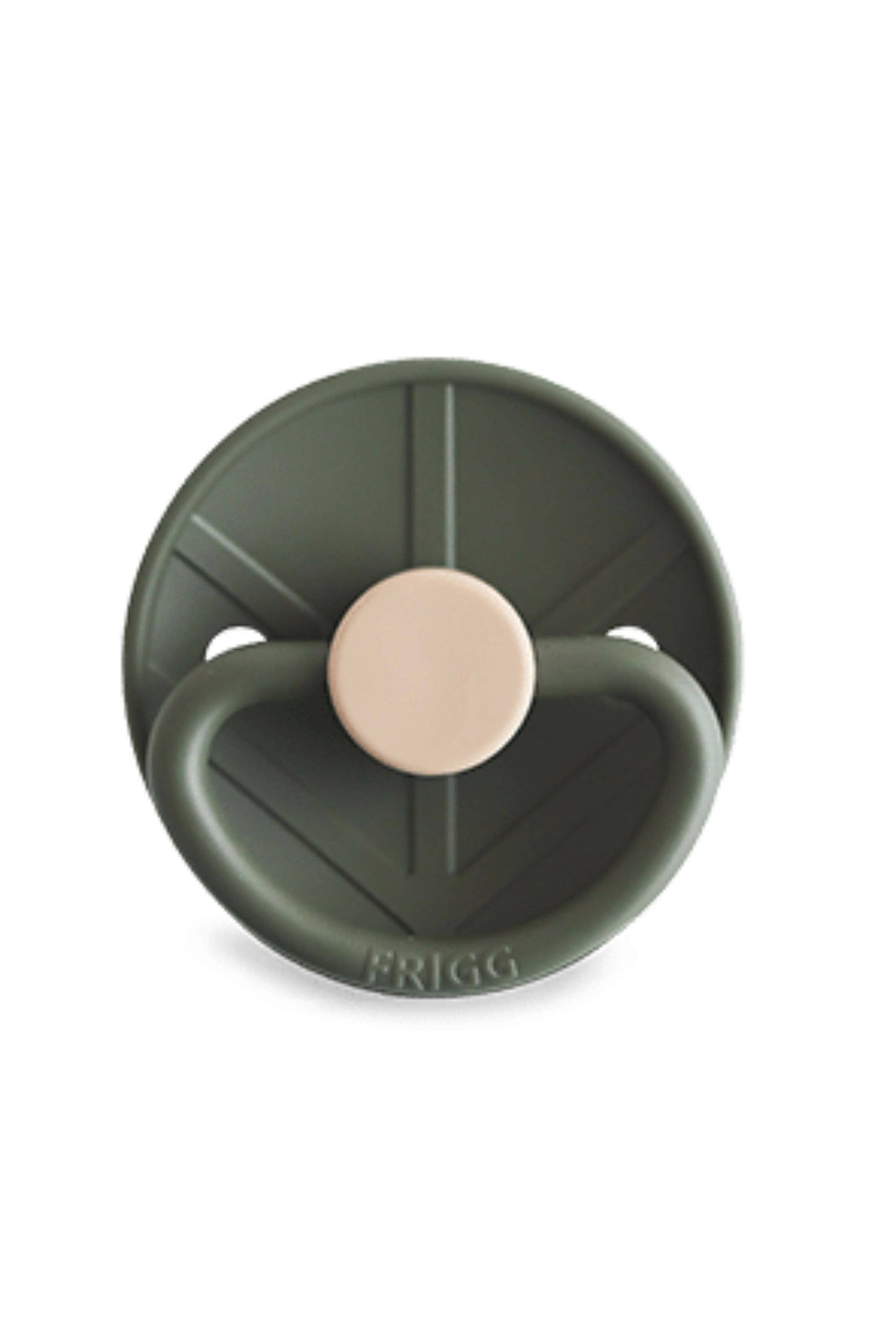 FRIGG Little Viking pacifier, Olive: 0-6 months