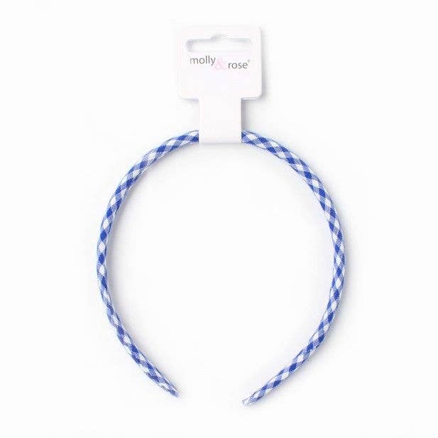 1cm Wide Gingham Aliceband