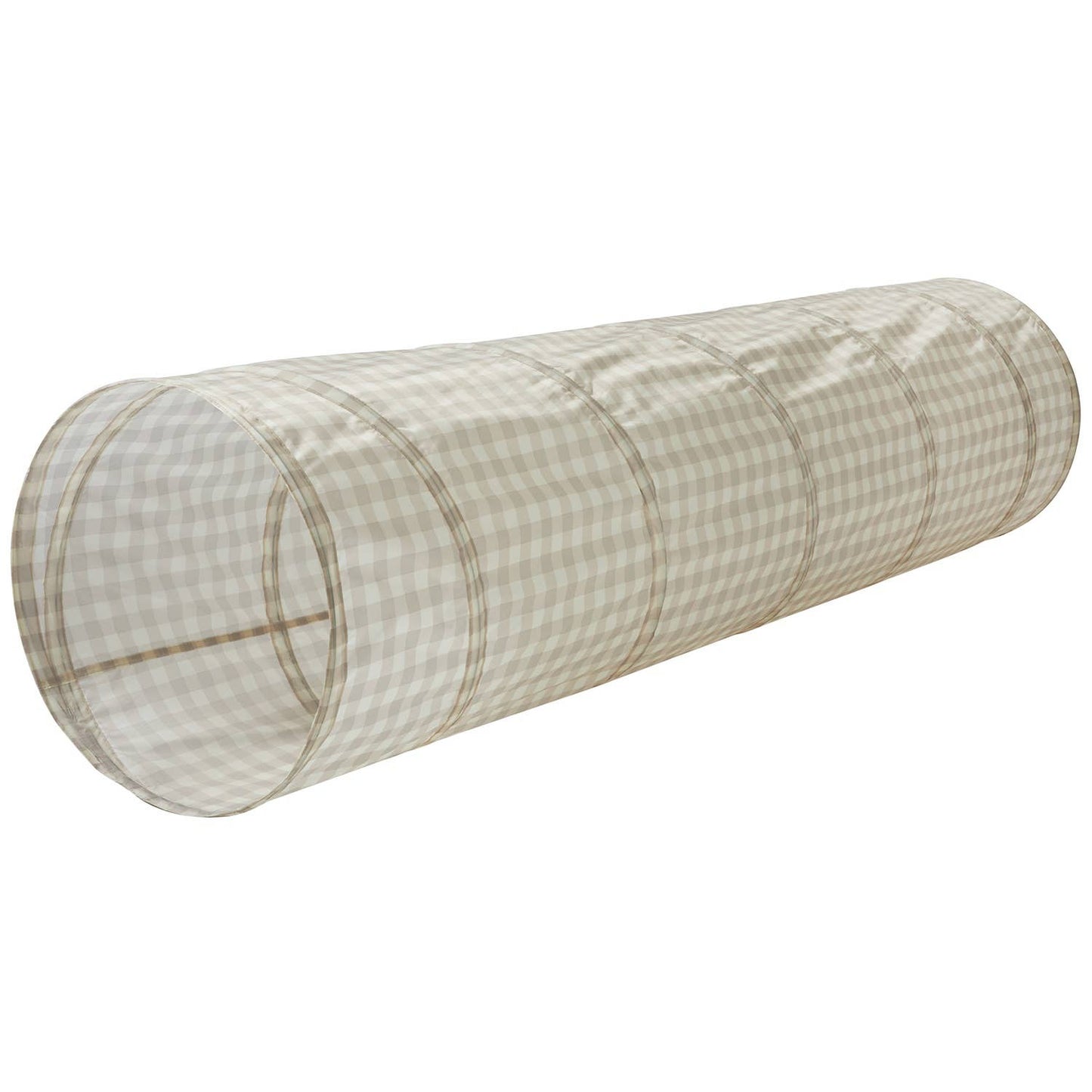 3 Sprouts Kids Play Tunnel with Eco-Friendly Recycled Fabric: Blueberry Ivory