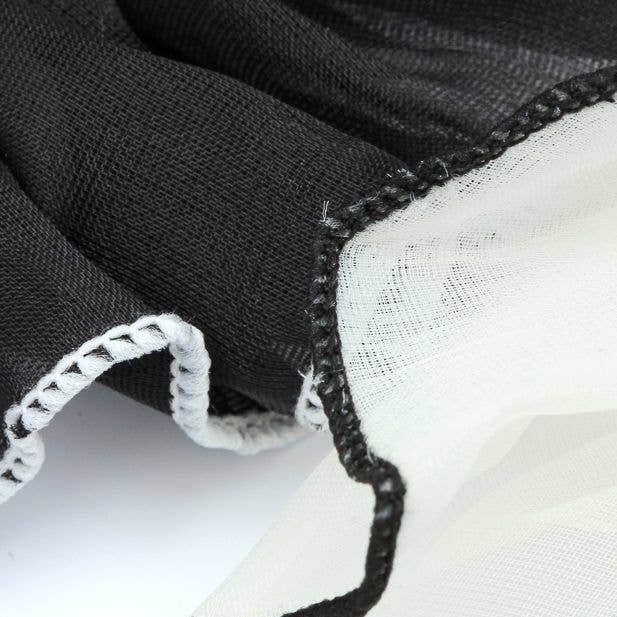 Large - Contrast Edge Scrunchie. Dia.13cm