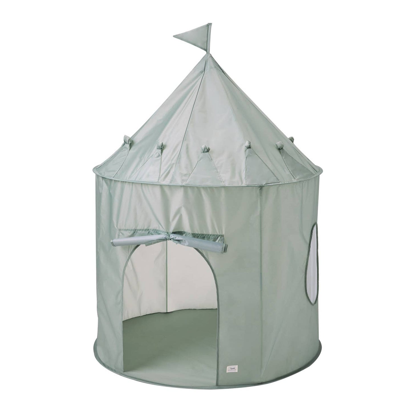 Recycled Fabric Play Tent Castle - Solid Colors: Beige