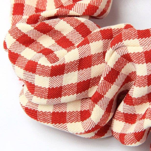 Regular - Gingham Scrunchie. Dia.10cm