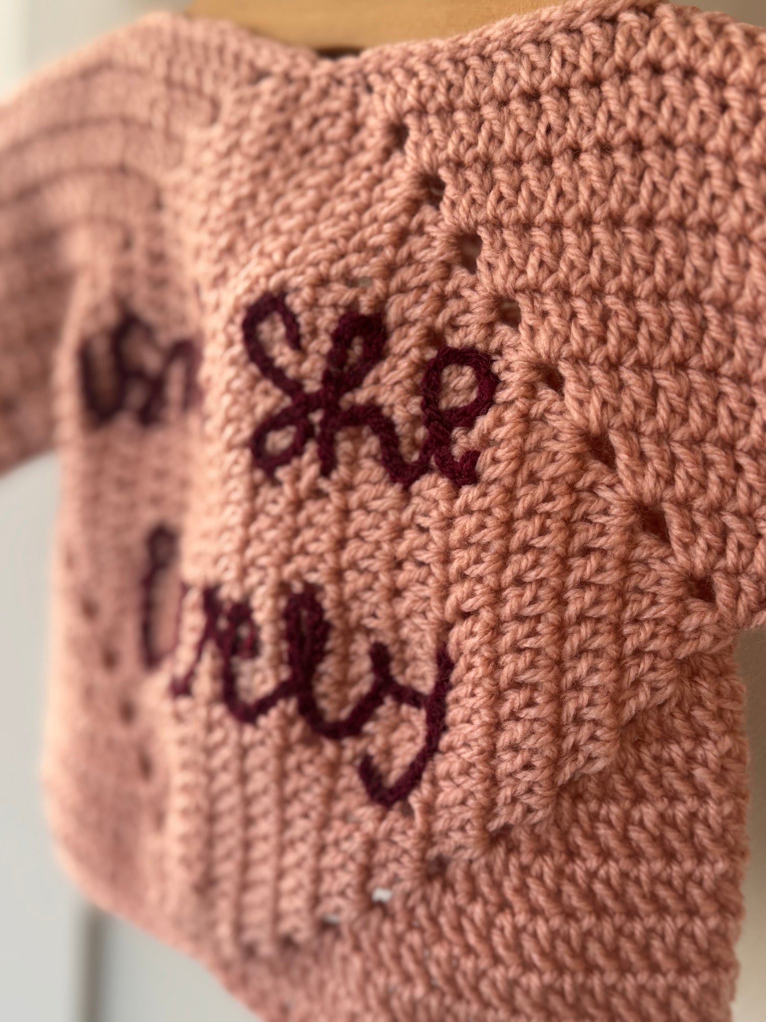 Handmade Crochet & Knit Cardigans and Jumpers – Personalised with Embroidery