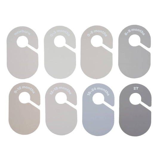 Baby Closet Dividers (Newborn to 24 Months): Beige & Gray