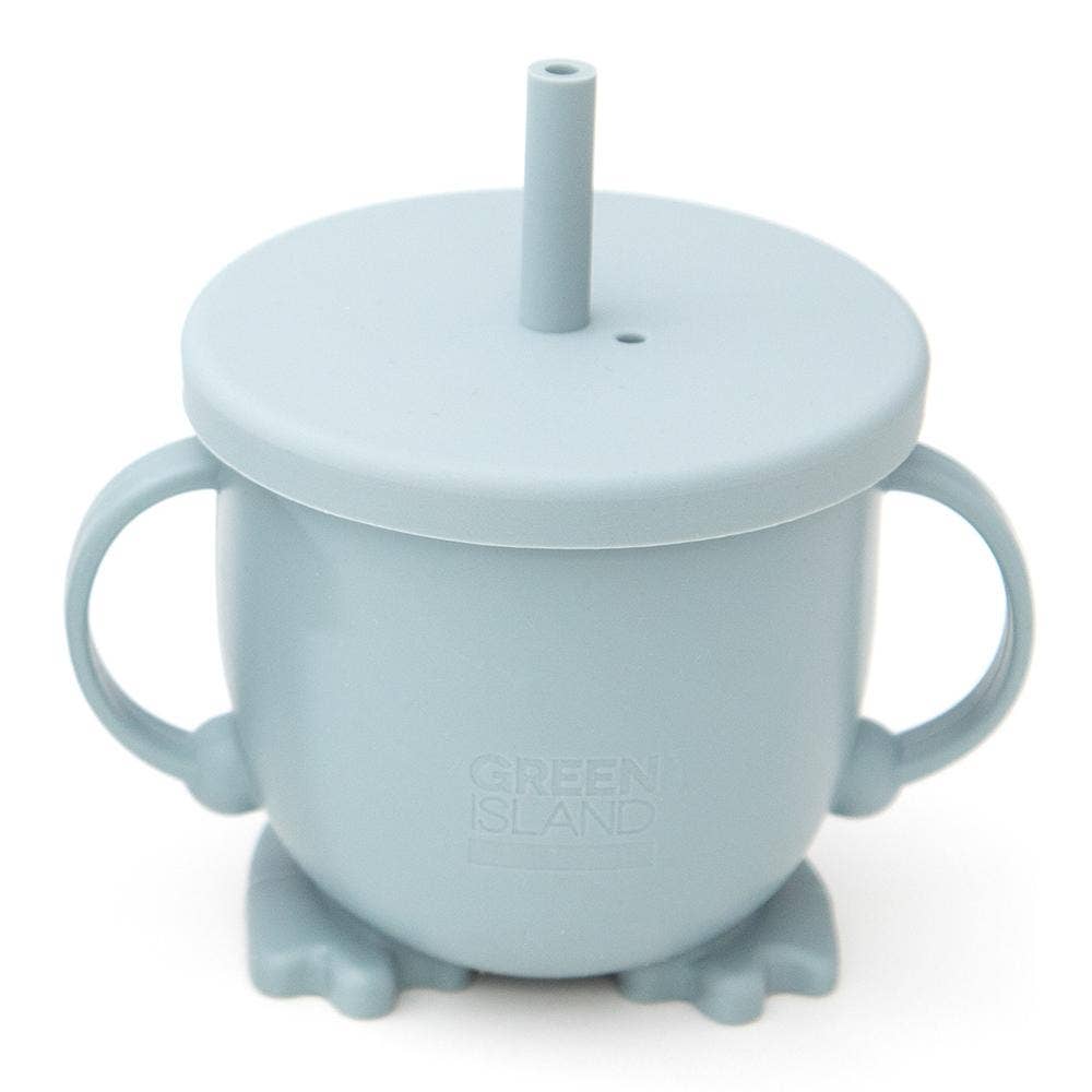 Silicone Baby Sippy Cup: Blue