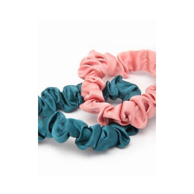 Small - Imitation Silk Fabric Scrunchies. Dia.5.5cm