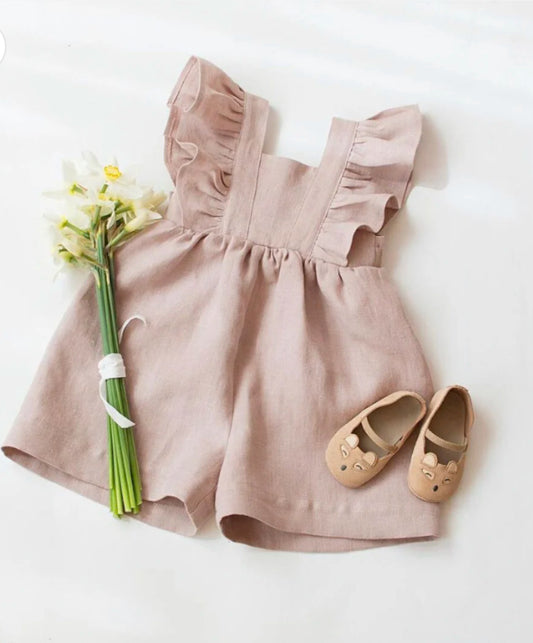 Linen Jumpsuit - Clay