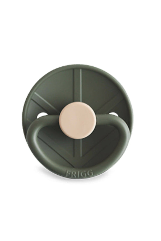 FRIGG Little Viking pacifier, Olive: 0-6 months
