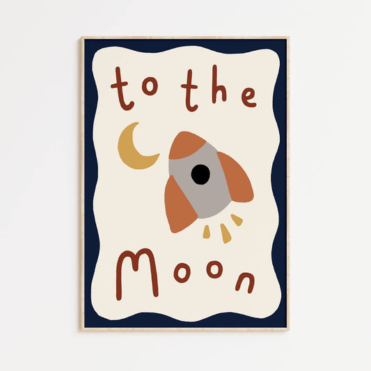 To the Moon Print