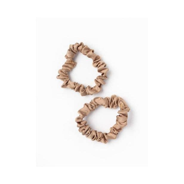 Small - Imitation Silk Fabric Scrunchies. Dia.5.5cm